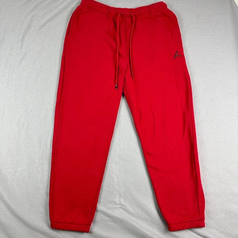 Jordan Pants Mens Fleece Sweatpants Joggers Jumpman Nike Red DA9820-687